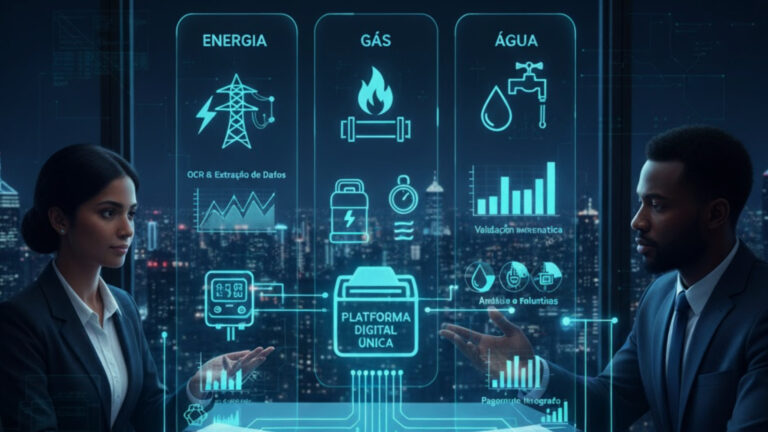 digitalização da gestão de faturas de energia, água e gás